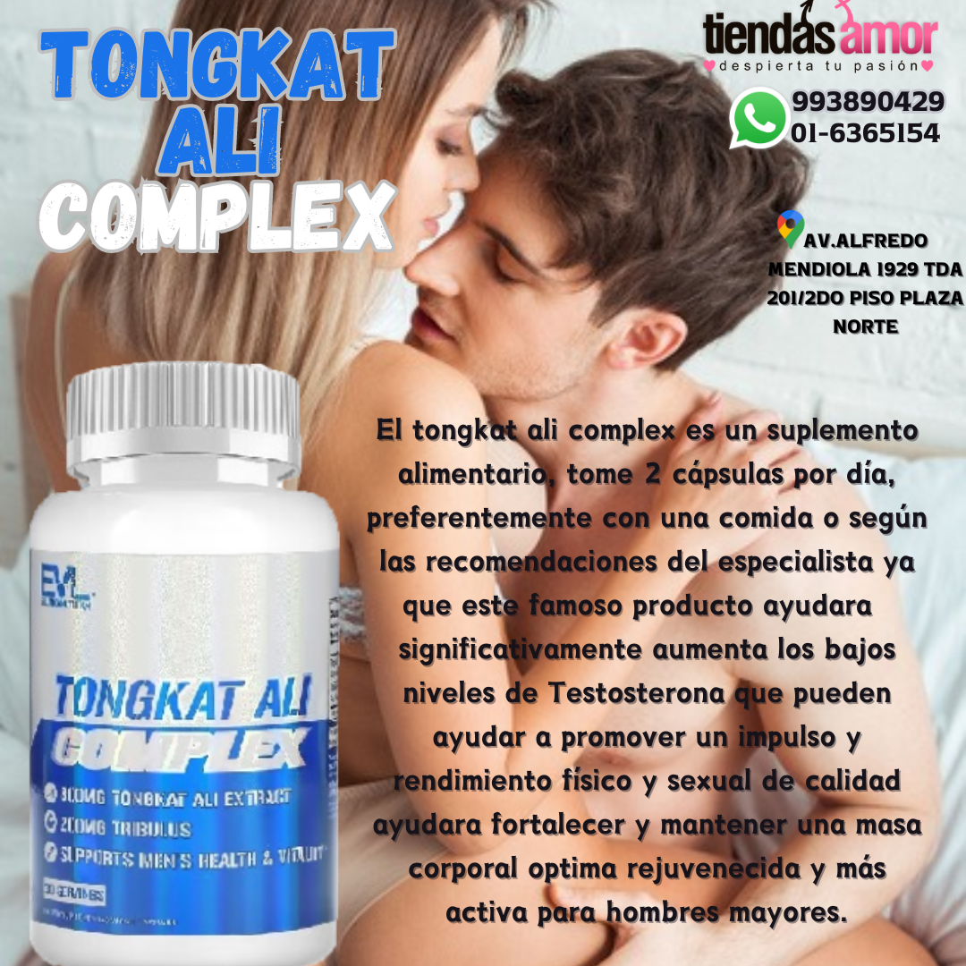 TONGKAT ALI COMPLEX SON CAPSULAS VEGETALES SEXUALES